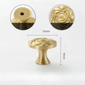 1pcs Round Brass Gold Furniture Handles For Drawers Bathroom Kitchen Storage Cabinet Pulls Wardrobe Shoe Cupboard Door Knob
